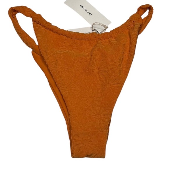 Juillet Josie Bikini Bottom Poppy Terry Orange Small Vacation Resort Floral - Picture 5 of 6